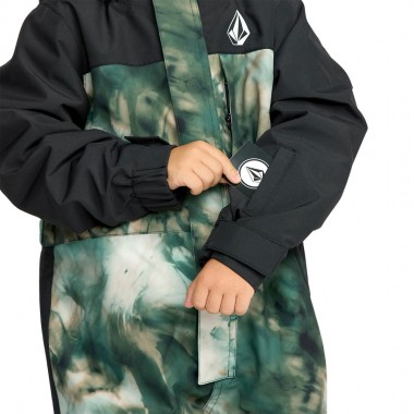 VOLCOM LITTLE FLURRY ONE PIECE K SNOW SUIT GREEN