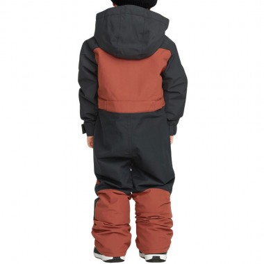 VOLCOM LITTLE FLURRY ONE PIECE K SNOW SUIT HENNA