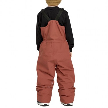 VOLCOM LITTLE FLURRY INS K SNOW BIB OVERALL HENNA