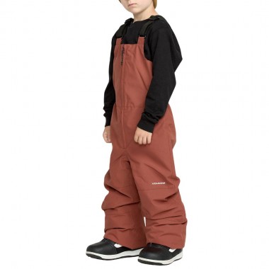 VOLCOM LITTLE FLURRY INS K SNOW BIB OVERALL HENNA