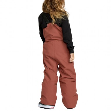 VOLCOM LITTLE FLURRY INS K SNOW BIB OVERALL HENNA