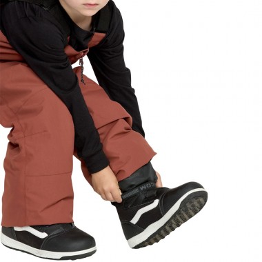 VOLCOM LITTLE FLURRY INS K SNOW BIB OVERALL HENNA