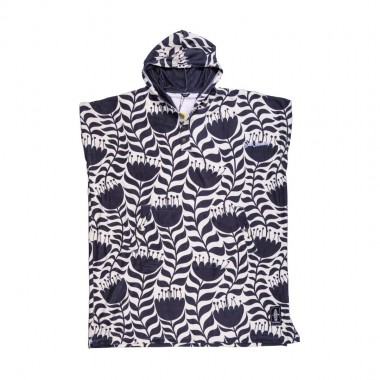 BEE UNUSUAL LOTUS HOODED CHANGING PONCHO MULTICOLOR