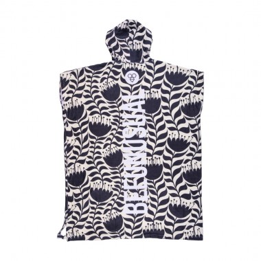 BEE UNUSUAL LOTUS HOODED CHANGING PONCHO MULTICOLOR