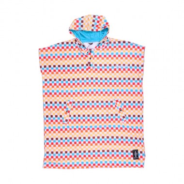BEE UNUSUAL BONDI HOODED CHANGING PONCHO MULTICOLOR