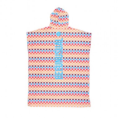 BEE UNUSUAL BONDI HOODED CHANGING PONCHO MULTICOLOR