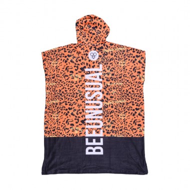 BEE UNUSUAL REGRET NOTHING HOODED CHANGING PONCHO MULTICOLOR