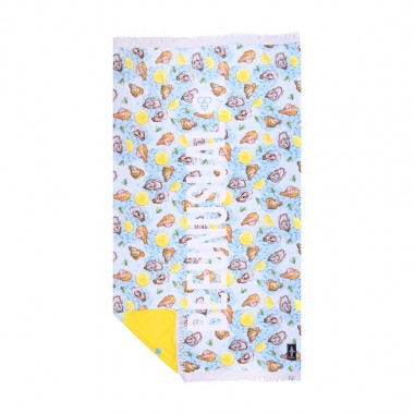 BEE UNUSUAL OYSTER BAR BEACH TOWEL 100X180 MULTICOLOR