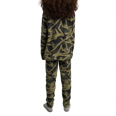 BURTON FLEECE KIDS BASE LAYER SET FOREST CITY STREETS
