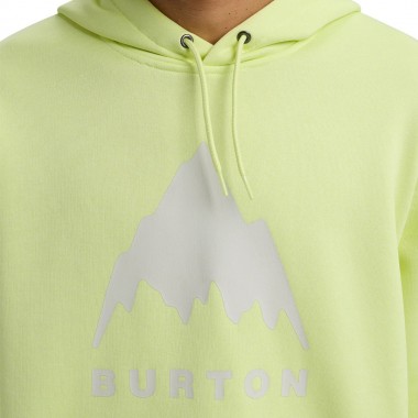 BURTON OAK PULLOVER HOODIE GLOW YELLOW GREEN HEATHER