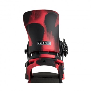 BURTON CARTEL X SNOWBOARD BINDINGS BLACK/RED