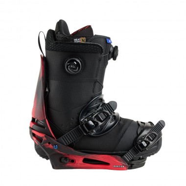 BURTON CARTEL X SNOWBOARD BINDINGS BLACK/RED