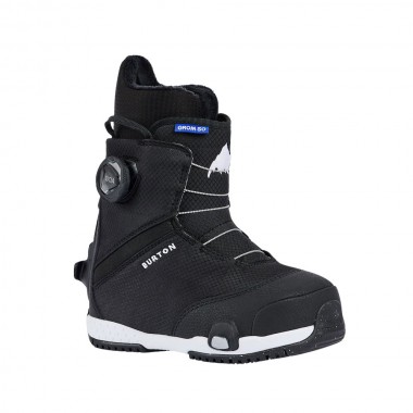 BURTON GROM STEP ON K SNOWBOARD BOOTS BLACK