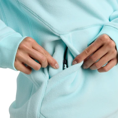 BURTON CINDER PULLOVER HOODIE LIGHT TEAL