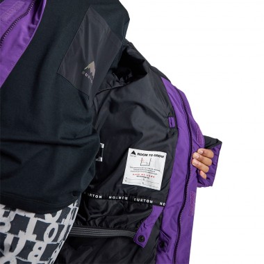 BURTON ASCUTNEY 2L K SNOW JACKET IMPERIAL PURPLE/TRUE BLACK