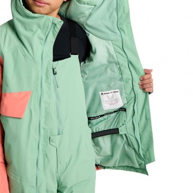 BURTON ASCUTNEY 2L K SNOW JACKET SOFT SAGE/PEACH ECHO