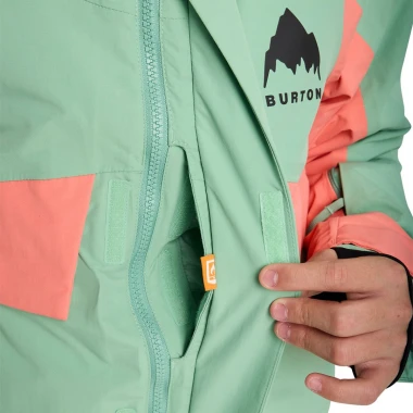 BURTON ASCUTNEY 2L K SNOW JACKET SOFT SAGE/PEACH ECHO