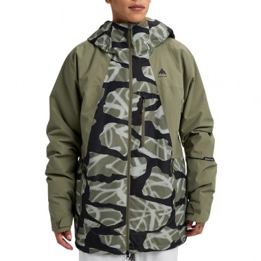 BURTON RESERVE 2L INSULATED SNOW JACKET GRAF.CAMO/FOREST MOSS