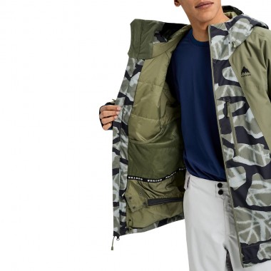 BURTON RESERVE 2L INSULATED SNOW JACKET GRAF.CAMO/FOREST MOSS