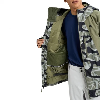 BURTON RESERVE 2L INSULATED SNOW JACKET GRAF.CAMO/FOREST MOSS
