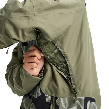 BURTON RESERVE 2L INSULATED SNOW JACKET GRAF.CAMO/FOREST MOSS