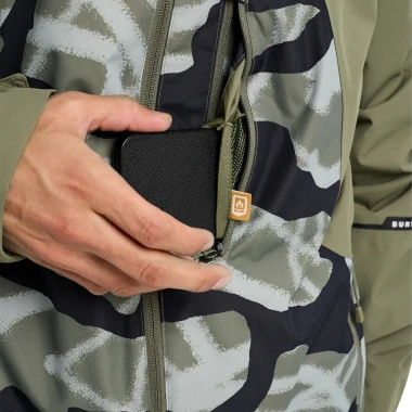BURTON RESERVE 2L INSULATED SNOW JACKET GRAF.CAMO/FOREST MOSS