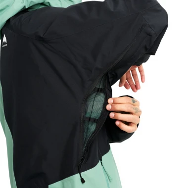 BURTON RESERVE 2L INSULATED SNOW JACKET SOFT SAGE/TRUE BLACK