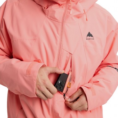 BURTON RESERVE 2L INSULATED SNOW JACKET SUNRISE CORAL