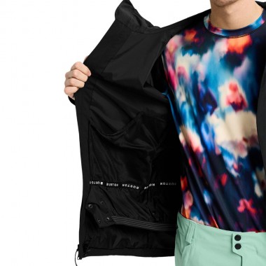 BURTON RESERVE 2L STRETCH SLIM SNOW JACKET TRUE BLACK