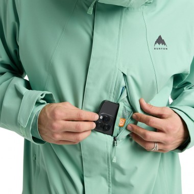 BURTON RESERVE 2L STRETCH SLIM SNOW JACKET SOFT SAGE