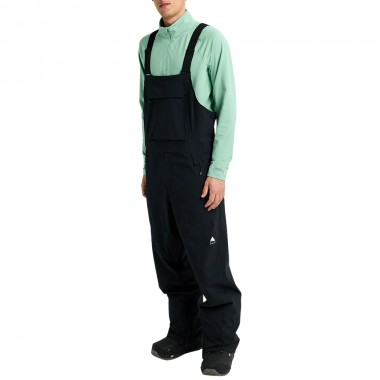 BURTON RESERVE 2L STRETCH SNOW BIB TRUE BLACK