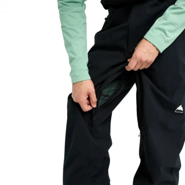 BURTON RESERVE 2L STRETCH SNOW BIB TRUE BLACK