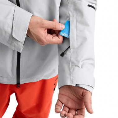 BURTON RESERVE GORE-TEX 2L INSULATED SNOW JACKET GRAY CLOUD