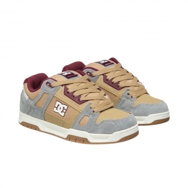 DC STAG SHOES TAN/OFF WHITE