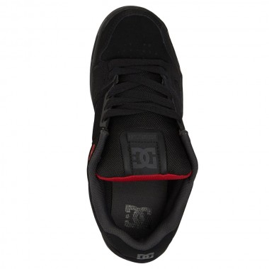 DC STAG SHOES BLACK/GREY/RED