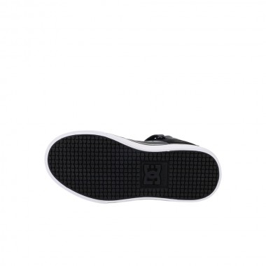 DC PURE HIGH-TOP EV K SHOES BLACK/DARK GREY/GREY