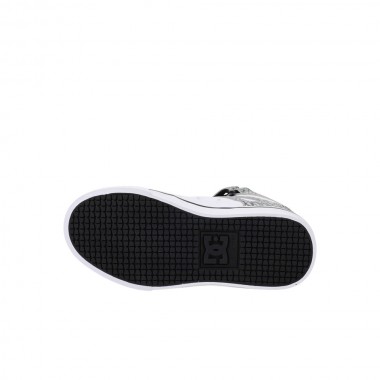 DC PURE HIGH-TOP EV SN K SHOES WHITE/GREY/BLACK