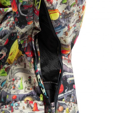 DC BASIS PRINT SNOW JACKET OUTER WORLD BLACK