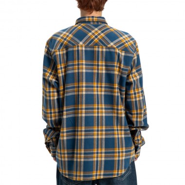 DC MARSHAL FLANNEL LS SHIRT DARK DENIM