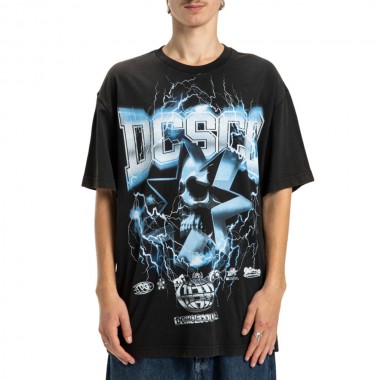 DC SKULL SHOCK T-SHIRT BLACK