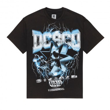 DC SKULL SHOCK T-SHIRT BLACK