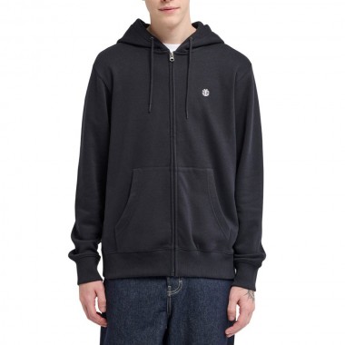 ELEMENT ICON EMBROIDERY ZIP HOODIE FLINT BLACK