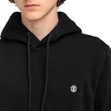 ELEMENT ICON EMBROIDERY HOODIE FLINT BLACK
