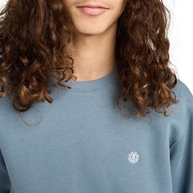 ELEMENT ICON EMBROIDERY SWEATSHIRT BLUE MIRAGE