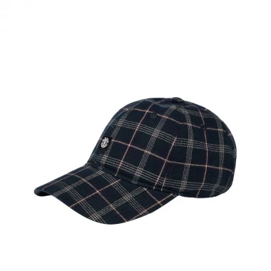 ELEMENT ICON DAD CAP CHECK TARTAN BLUE