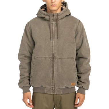 ELEMENT DULCEY CANVAS JACKET STONE GRAY