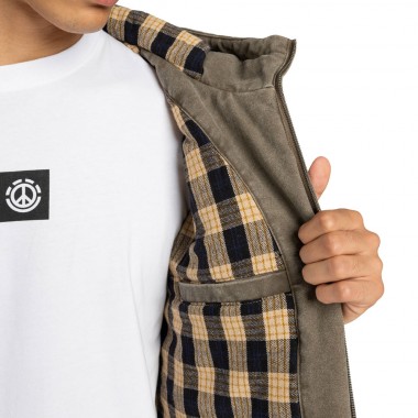 ELEMENT DULCEY CANVAS JACKET STONE GRAY
