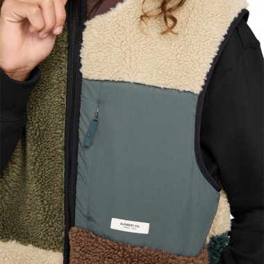 ELEMENT LAKE SHERPA VEST MULTICOLOR