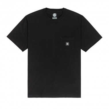ELEMENT ICON LABEL POCKET T-SHIRT FLINT BLACK