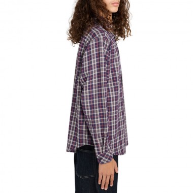 ELEMENT BUTTON DOWN REGULAR FLANNEL LS SHIRT TARTAN GRAYSTONE